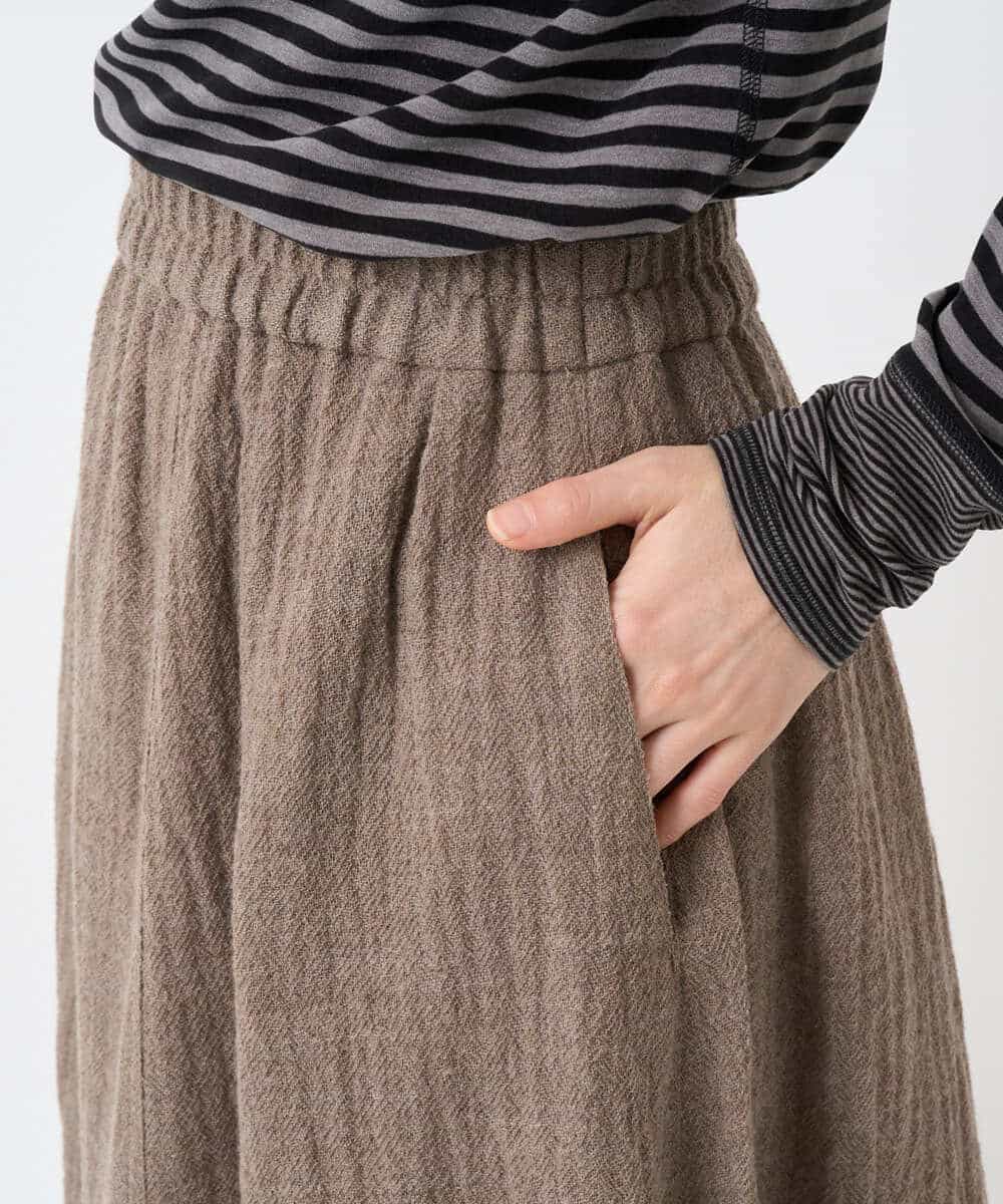 NHHAE36330 GIANNI LO GIUDICE(小さいサイズ)(メゾン ドゥ サンク) [セットアップ対応]リファインガーゼスカート ベージュ