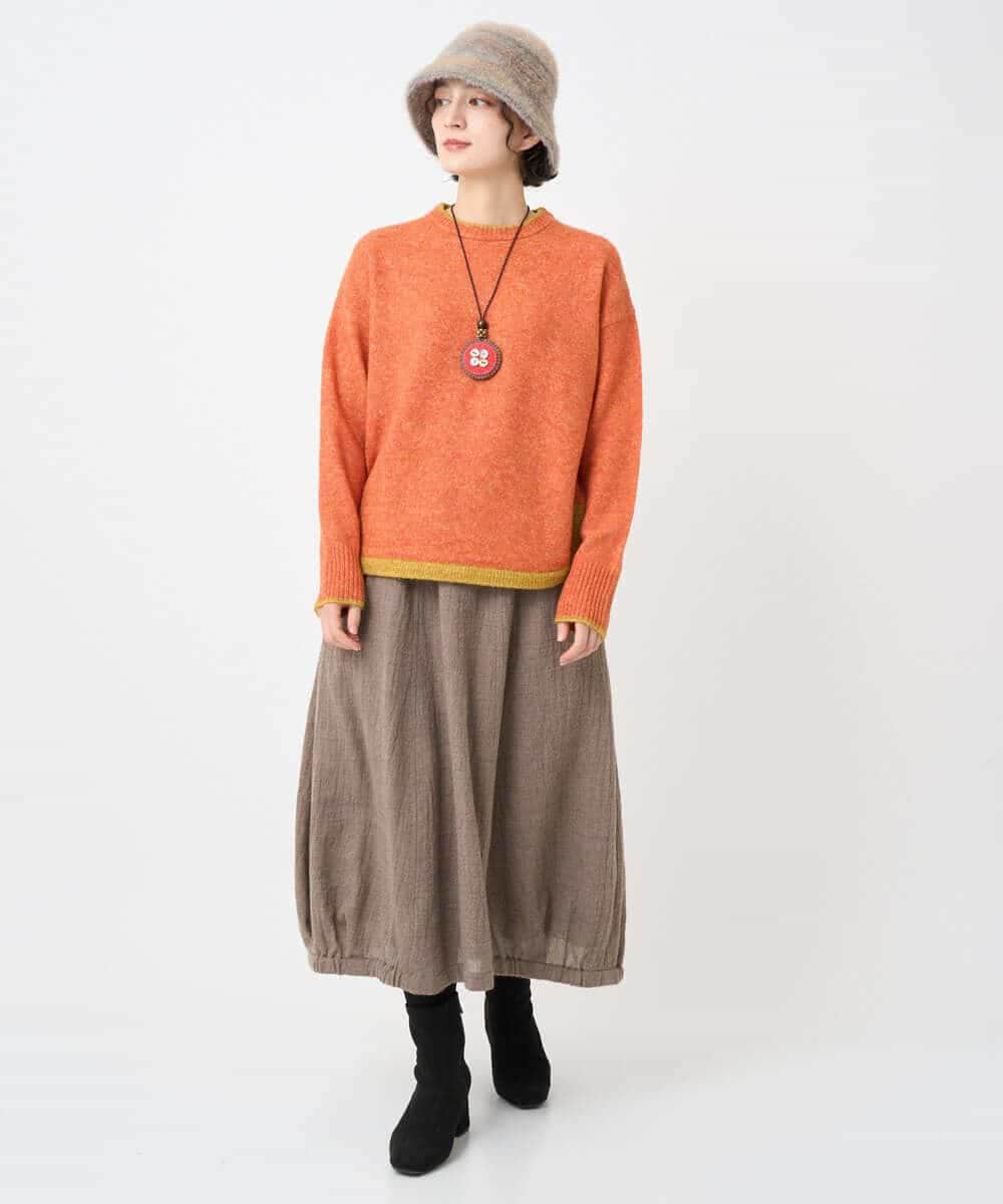 NHHAE36330 GIANNI LO GIUDICE(小さいサイズ)(メゾン ドゥ サンク) [セットアップ対応]リファインガーゼスカート ベージュ