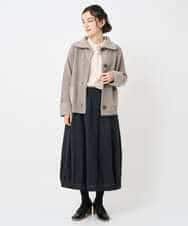 NHHAE36330 GIANNI LO GIUDICE(小さいサイズ)(メゾン ドゥ サンク) [セットアップ対応]リファインガーゼスカート ベージュ