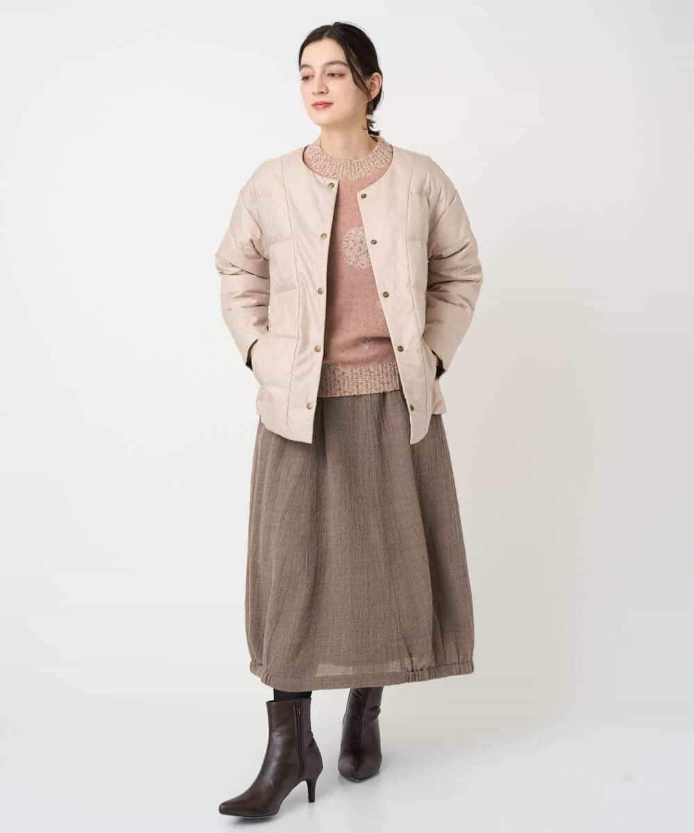 NHHAE36330 GIANNI LO GIUDICE(小さいサイズ)(メゾン ドゥ サンク) [セットアップ対応]リファインガーゼスカート ベージュ