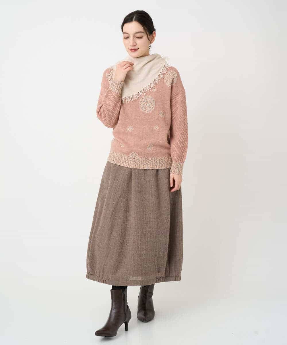 NHHAE36330 GIANNI LO GIUDICE(小さいサイズ)(メゾン ドゥ サンク) [セットアップ対応]リファインガーゼスカート ベージュ