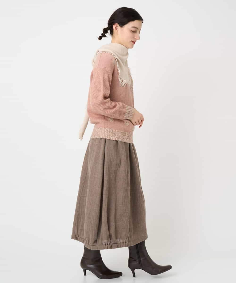 NHHAE36330 GIANNI LO GIUDICE(小さいサイズ)(メゾン ドゥ サンク) [セットアップ対応]リファインガーゼスカート ベージュ