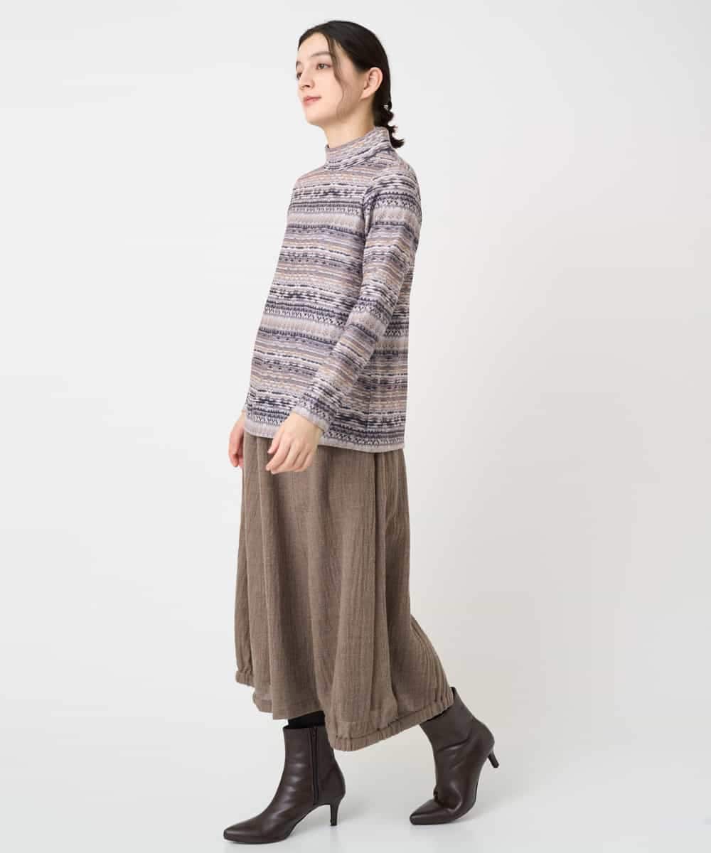 NHHAE36330 GIANNI LO GIUDICE(小さいサイズ)(メゾン ドゥ サンク) [セットアップ対応]リファインガーゼスカート ベージュ