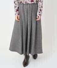 NHHAF85290 GIANNI LO GIUDICE(小さいサイズ)(メゾン ドゥ サンク) ウォッシャブルツイードスカート ベージュ系