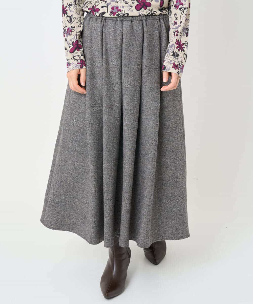 NHHAF85290 GIANNI LO GIUDICE(小さいサイズ)(メゾン ドゥ サンク) ウォッシャブルツイードスカート ベージュ系