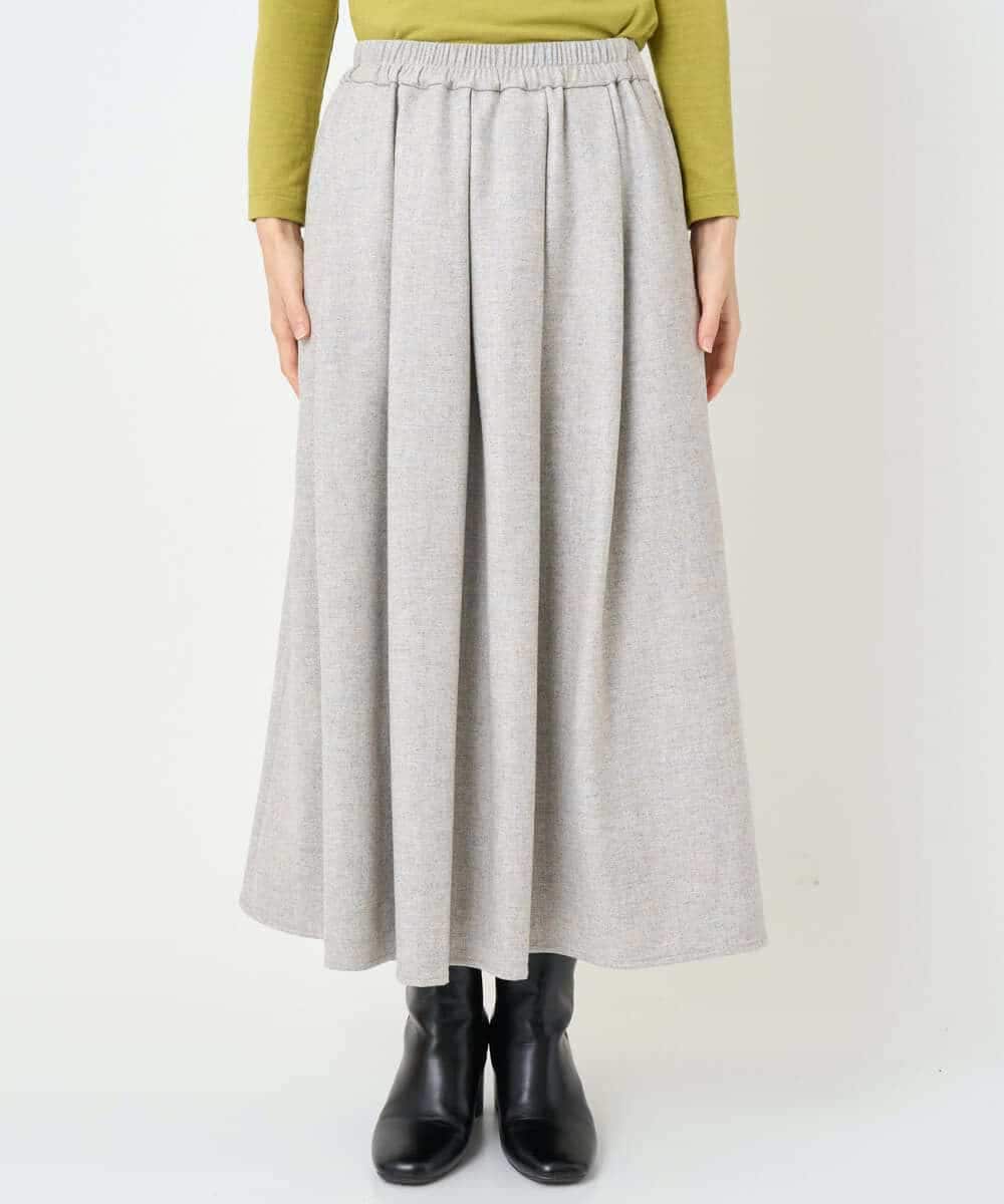 NHHAF85290 GIANNI LO GIUDICE(小さいサイズ)(メゾン ドゥ サンク) ウォッシャブルツイードスカート ベージュ系