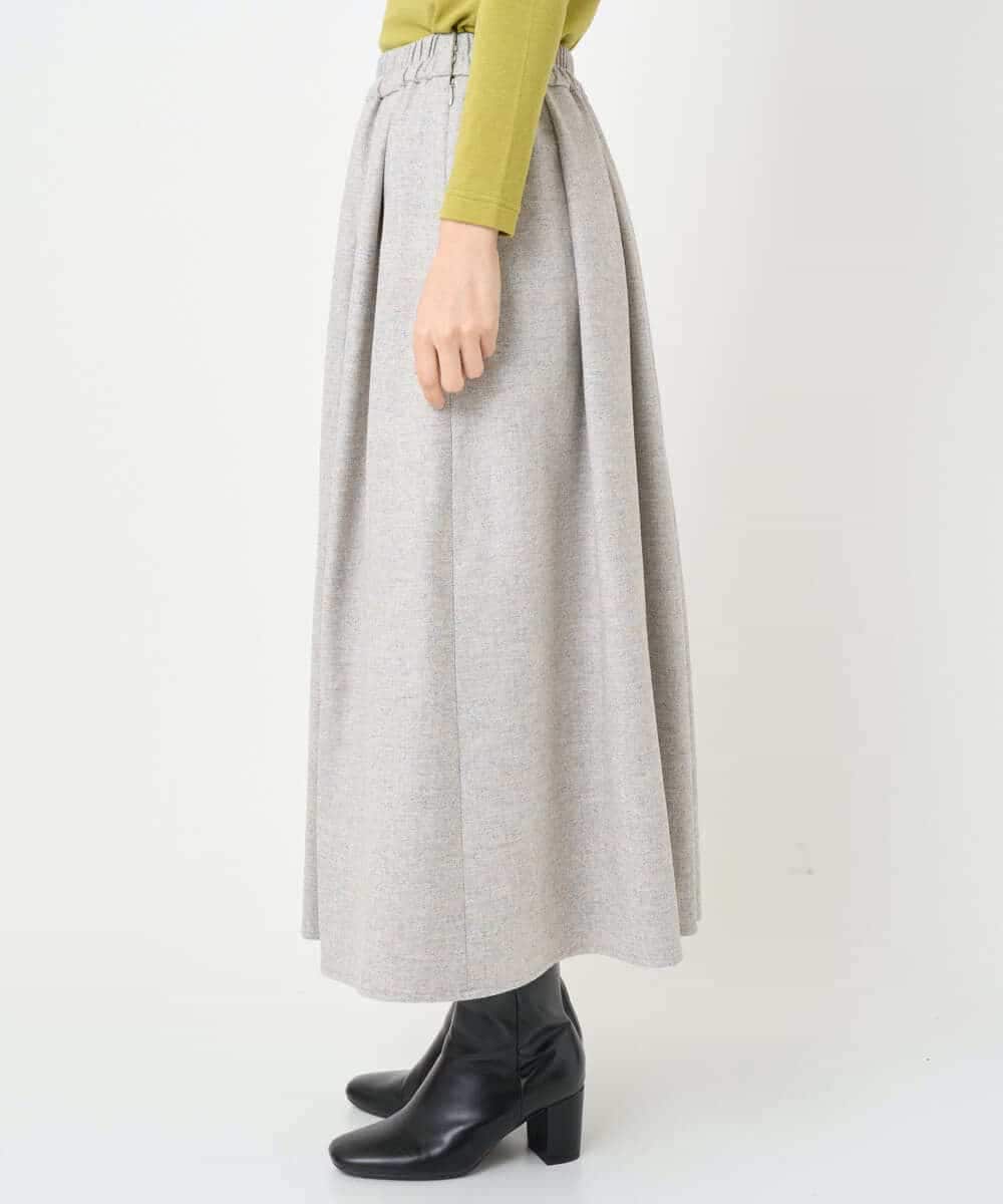 NHHAF85290 GIANNI LO GIUDICE(小さいサイズ)(メゾン ドゥ サンク) ウォッシャブルツイードスカート ベージュ系