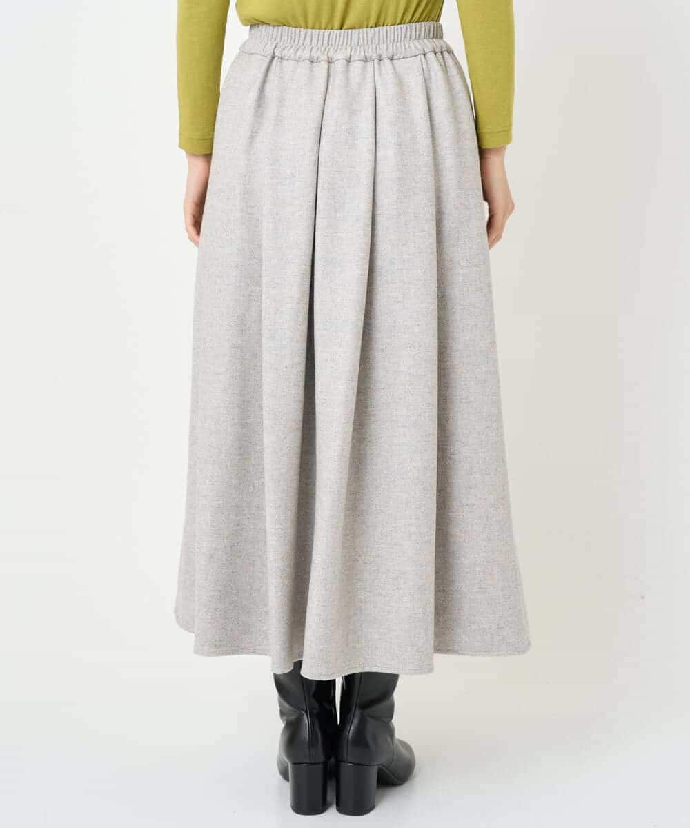 NHHAF85290 GIANNI LO GIUDICE(小さいサイズ)(メゾン ドゥ サンク) ウォッシャブルツイードスカート ベージュ系