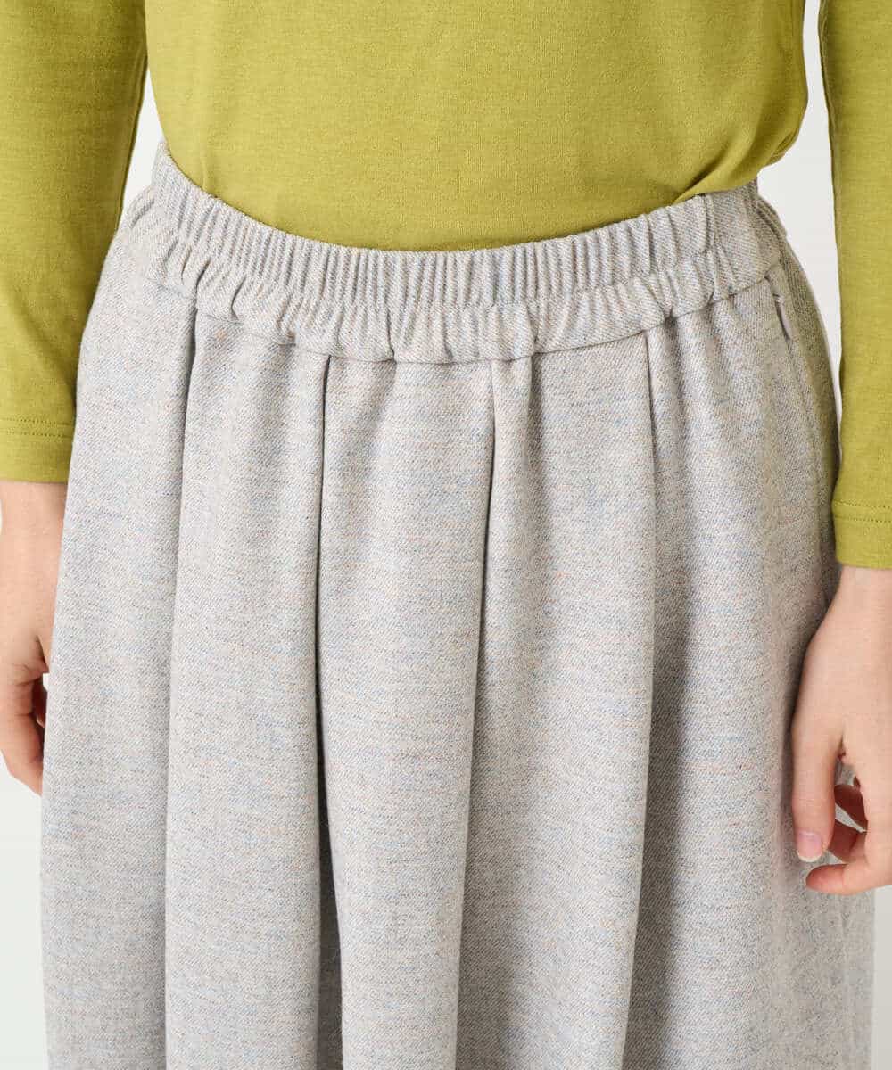 NHHAF85290 GIANNI LO GIUDICE(小さいサイズ)(メゾン ドゥ サンク) ウォッシャブルツイードスカート ベージュ系