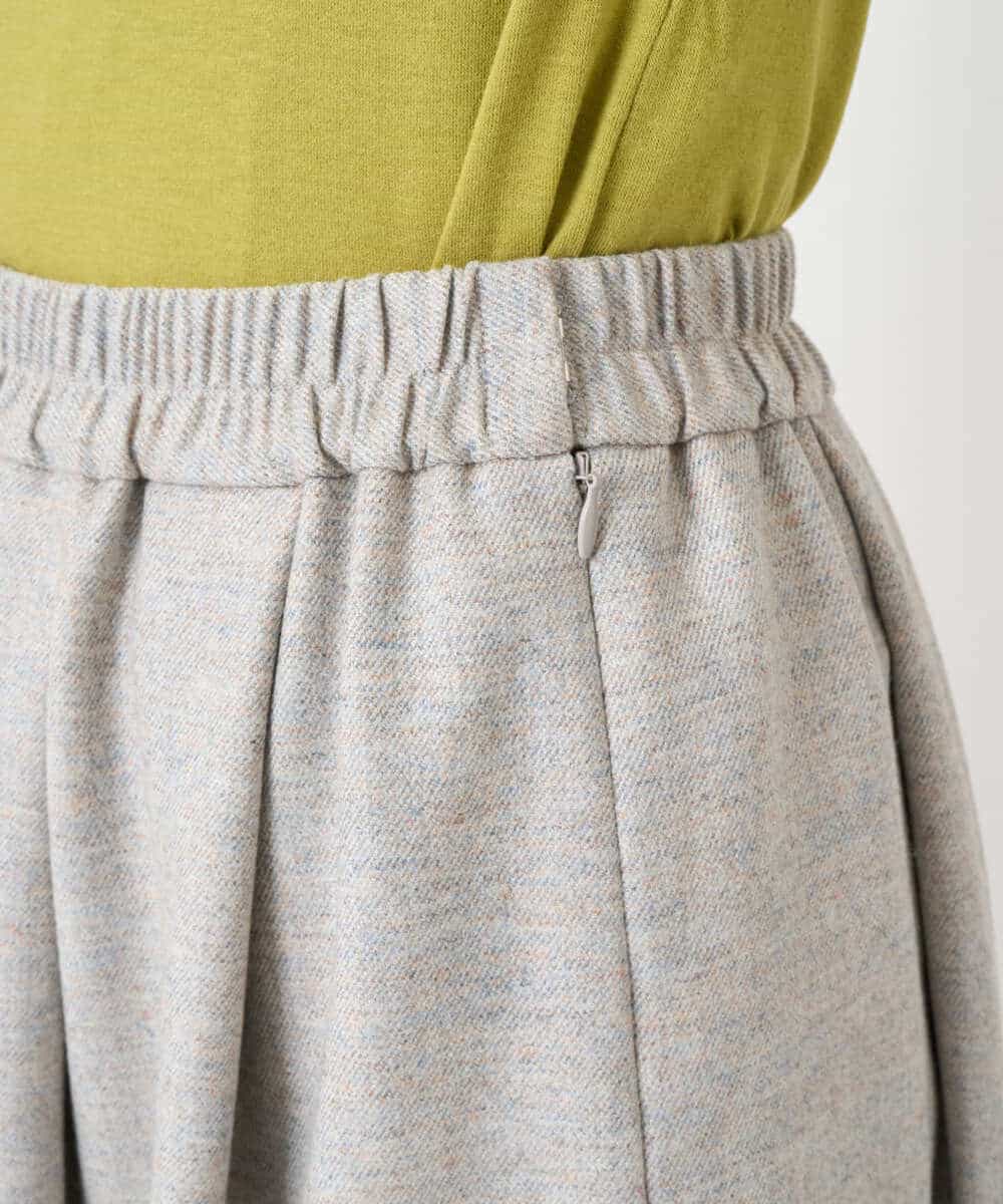 NHHAF85290 GIANNI LO GIUDICE(小さいサイズ)(メゾン ドゥ サンク) ウォッシャブルツイードスカート ベージュ系