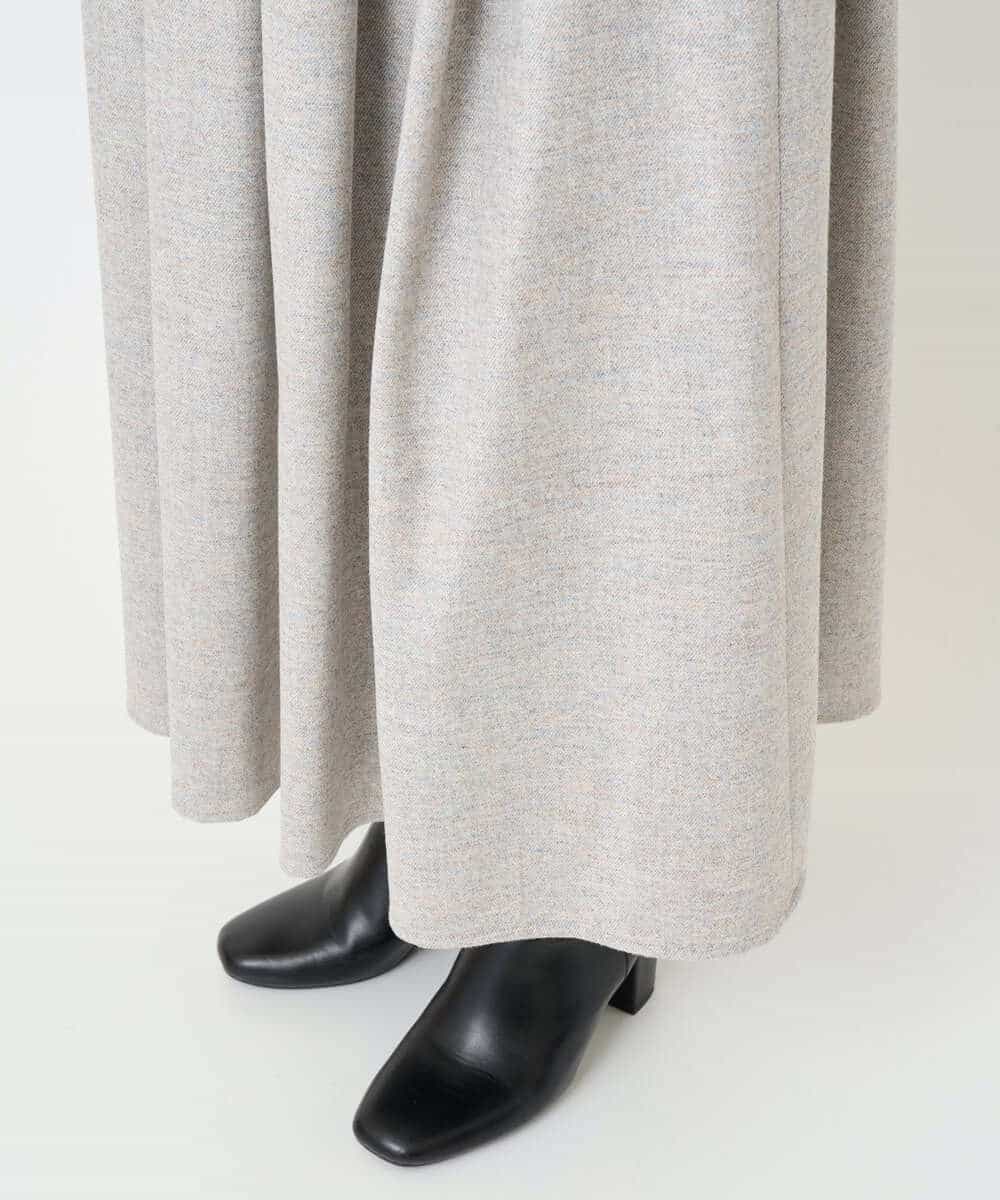 NHHAF85290 GIANNI LO GIUDICE(小さいサイズ)(メゾン ドゥ サンク) ウォッシャブルツイードスカート ベージュ系