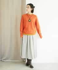 NHHAF85290 GIANNI LO GIUDICE(小さいサイズ)(メゾン ドゥ サンク) ウォッシャブルツイードスカート ベージュ系