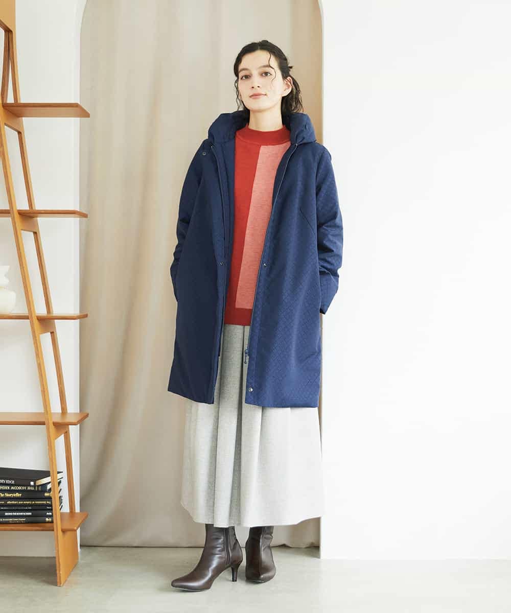 NHHAF85290 GIANNI LO GIUDICE(小さいサイズ)(メゾン ドゥ サンク) ウォッシャブルツイードスカート ベージュ系