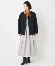 NHHAF85290 GIANNI LO GIUDICE(小さいサイズ)(メゾン ドゥ サンク) ウォッシャブルツイードスカート ベージュ系