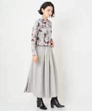 NHHAF85290 GIANNI LO GIUDICE(小さいサイズ)(メゾン ドゥ サンク) ウォッシャブルツイードスカート ベージュ系