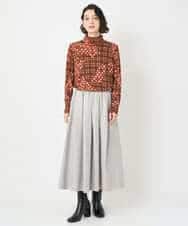 NHHAF85290 GIANNI LO GIUDICE(小さいサイズ)(メゾン ドゥ サンク) ウォッシャブルツイードスカート ベージュ系