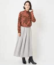 NHHAF85290 GIANNI LO GIUDICE(小さいサイズ)(メゾン ドゥ サンク) ウォッシャブルツイードスカート ベージュ系