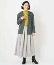 NHHAF85290 GIANNI LO GIUDICE(小さいサイズ)(メゾン ドゥ サンク) ウォッシャブルツイードスカート ベージュ系