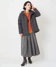 NHHAF85290 GIANNI LO GIUDICE(小さいサイズ)(メゾン ドゥ サンク) ウォッシャブルツイードスカート ベージュ系