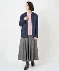 NHHAF85290 GIANNI LO GIUDICE(小さいサイズ)(メゾン ドゥ サンク) ウォッシャブルツイードスカート ベージュ系