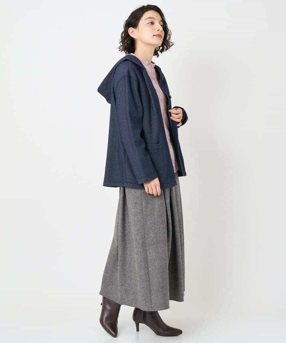 NHHAF85290 GIANNI LO GIUDICE(小さいサイズ)(メゾン ドゥ サンク) ウォッシャブルツイードスカート ベージュ系