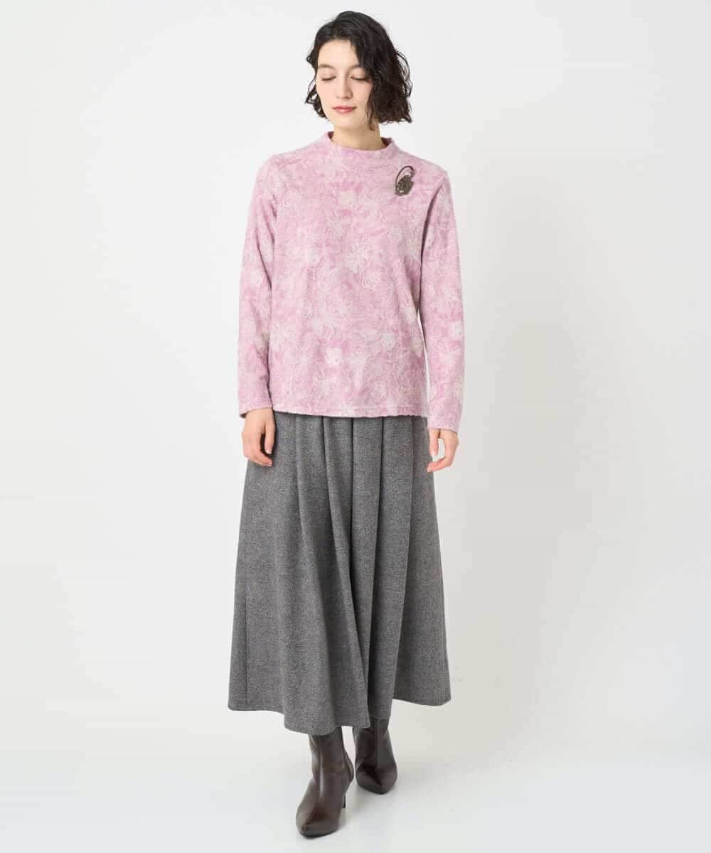 NHHAF85290 GIANNI LO GIUDICE(小さいサイズ)(メゾン ドゥ サンク) ウォッシャブルツイードスカート ベージュ系