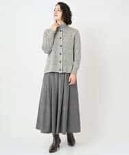 NHHAF85290 GIANNI LO GIUDICE(小さいサイズ)(メゾン ドゥ サンク) ウォッシャブルツイードスカート ベージュ系