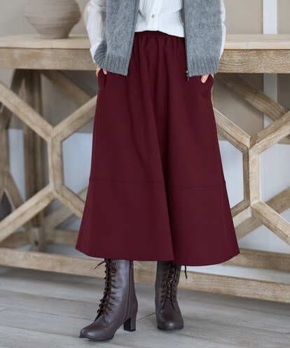 NHHAH36270 GIANNI LO GIUDICE(小さいサイズ) [日本製]2WAYツイル裏起毛スカート