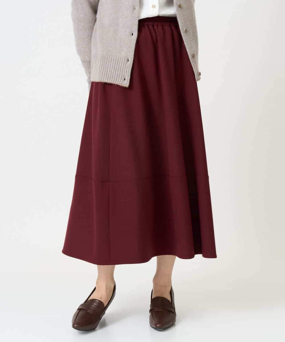 NHHAH36270 GIANNI LO GIUDICE(小さいサイズ)(メゾン ドゥ サンク) [日本製]2WAYツイル裏起毛スカート ベージュ