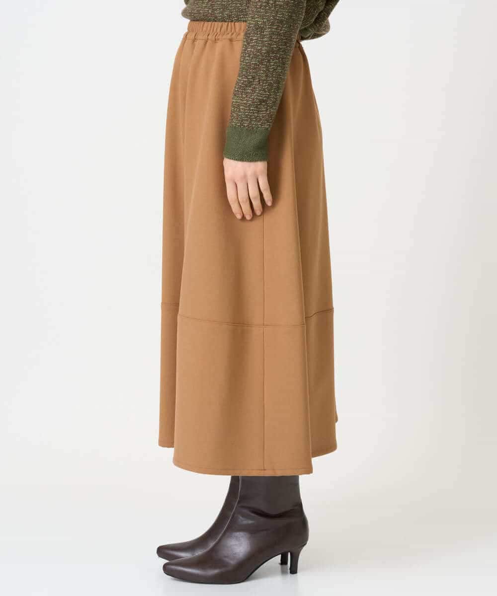NHHAH36270 GIANNI LO GIUDICE(小さいサイズ)(メゾン ドゥ サンク) [日本製]2WAYツイル裏起毛スカート ベージュ