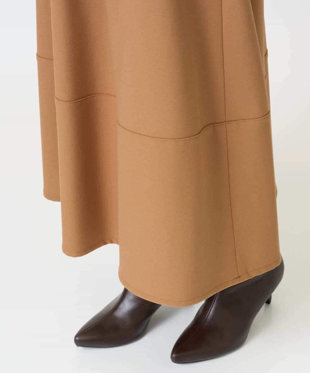 NHHAH36270 GIANNI LO GIUDICE(小さいサイズ)(メゾン ドゥ サンク) [日本製]2WAYツイル裏起毛スカート ベージュ