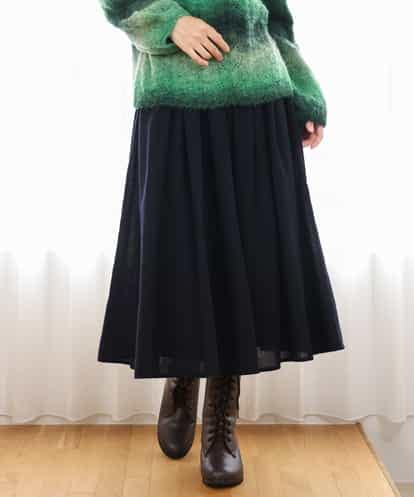 NHHAH46330 GIANNI LO GIUDICE(小さいサイズ) [セットアップ対応]ウールリファインガーゼスカート