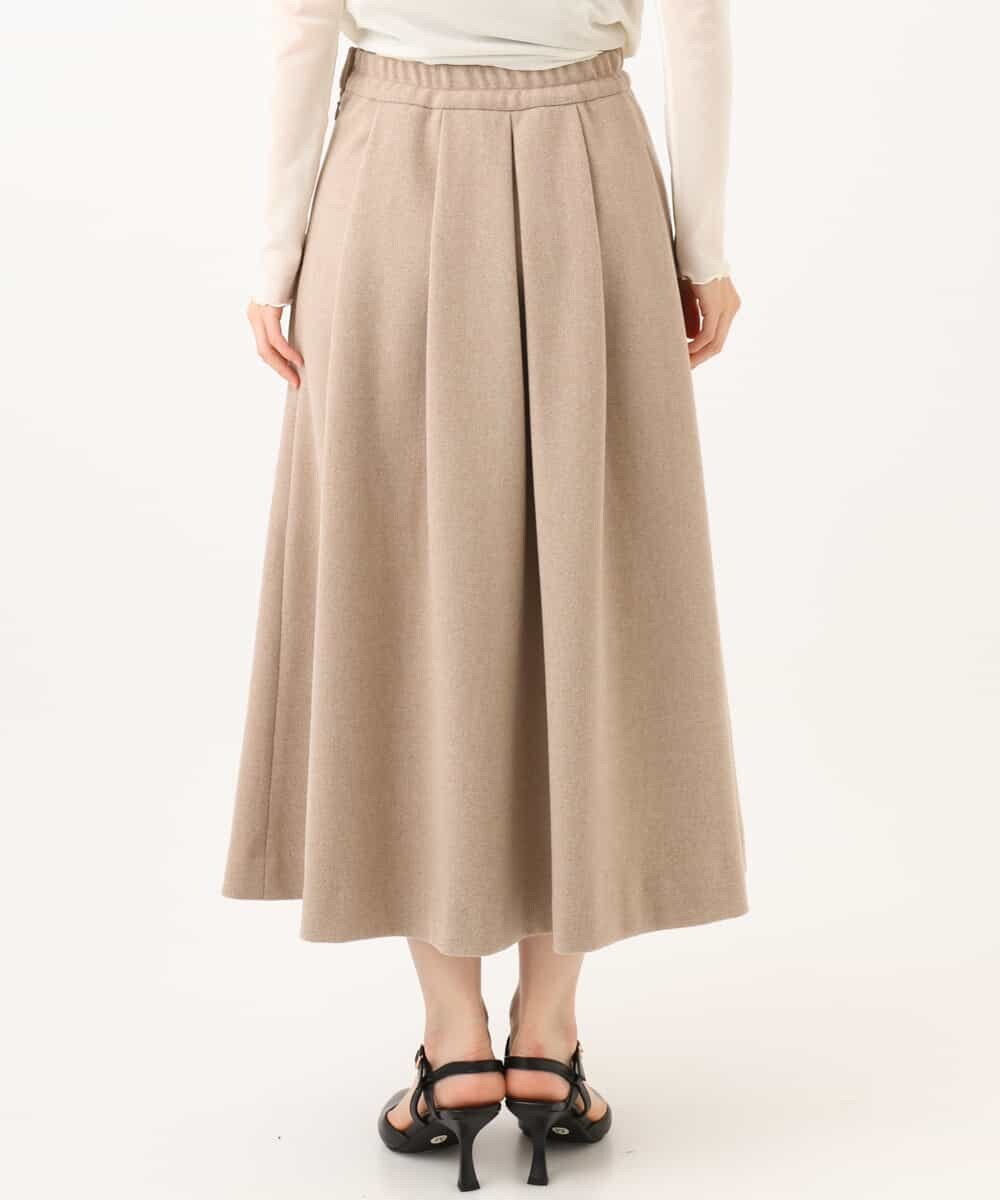 NHHAI86290 GIANNI LO GIUDICE(小さいサイズ)(メゾン ドゥ サンク) [セットアップ対応]タックフレアースカート ベージュ