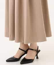 NHHAI86290 GIANNI LO GIUDICE(小さいサイズ)(メゾン ドゥ サンク) [セットアップ対応]タックフレアースカート ベージュ