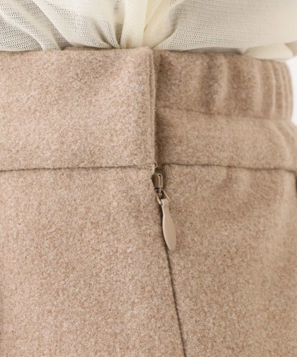 NHHAI86290 GIANNI LO GIUDICE(小さいサイズ)(メゾン ドゥ サンク) [セットアップ対応]タックフレアースカート ベージュ