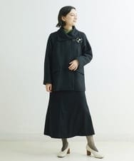 NHHAT20240 GIANNI LO GIUDICE(小さいサイズ)(メゾン ドゥ サンク) [日本製]サキソニーマーメイドスカート ライトグレー