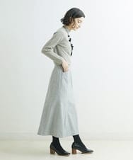NHHAT20240 GIANNI LO GIUDICE(小さいサイズ)(メゾン ドゥ サンク) [日本製]サキソニーマーメイドスカート ライトグレー