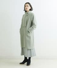 NHHAT20240 GIANNI LO GIUDICE(小さいサイズ)(メゾン ドゥ サンク) [日本製]サキソニーマーメイドスカート ライトグレー