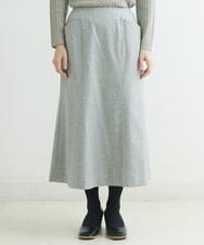 NHHAT20240 GIANNI LO GIUDICE(小さいサイズ)(メゾン ドゥ サンク) [日本製]サキソニーマーメイドスカート ライトグレー