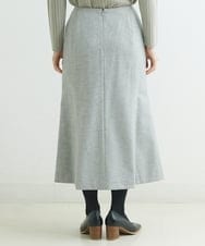 NHHAT20240 GIANNI LO GIUDICE(小さいサイズ)(メゾン ドゥ サンク) [日本製]サキソニーマーメイドスカート ライトグレー