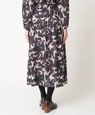 NHHAW12330 GIANNI LO GIUDICE(小さいサイズ)(メゾン ドゥ サンク) ボイルフラワープリントスカート[セットアップ対応] ネイビー系