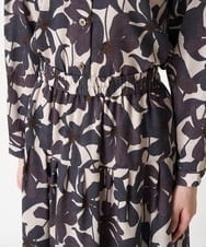 NHHAW12330 GIANNI LO GIUDICE(小さいサイズ)(メゾン ドゥ サンク) ボイルフラワープリントスカート[セットアップ対応] ネイビー系