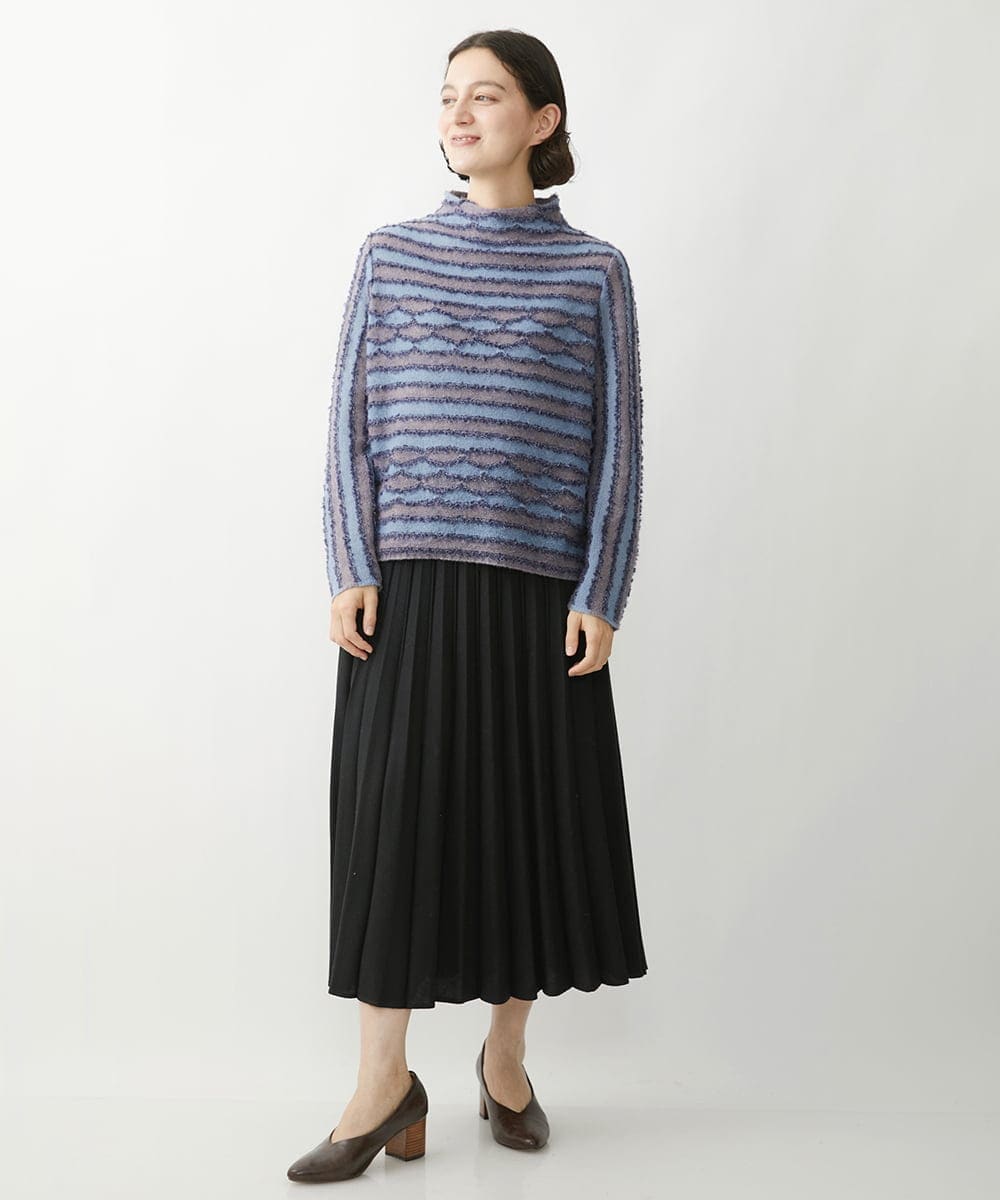 NHHAW30330 GIANNI LO GIUDICE(小さいサイズ)(メゾン ドゥ サンク) [セットアップ対応]ウール混ビエラスカート ブラック