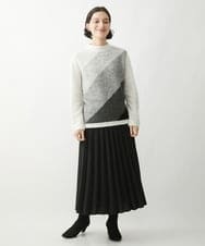 NHHAW30330 GIANNI LO GIUDICE(小さいサイズ)(メゾン ドゥ サンク) [セットアップ対応]ウール混ビエラスカート ブラック