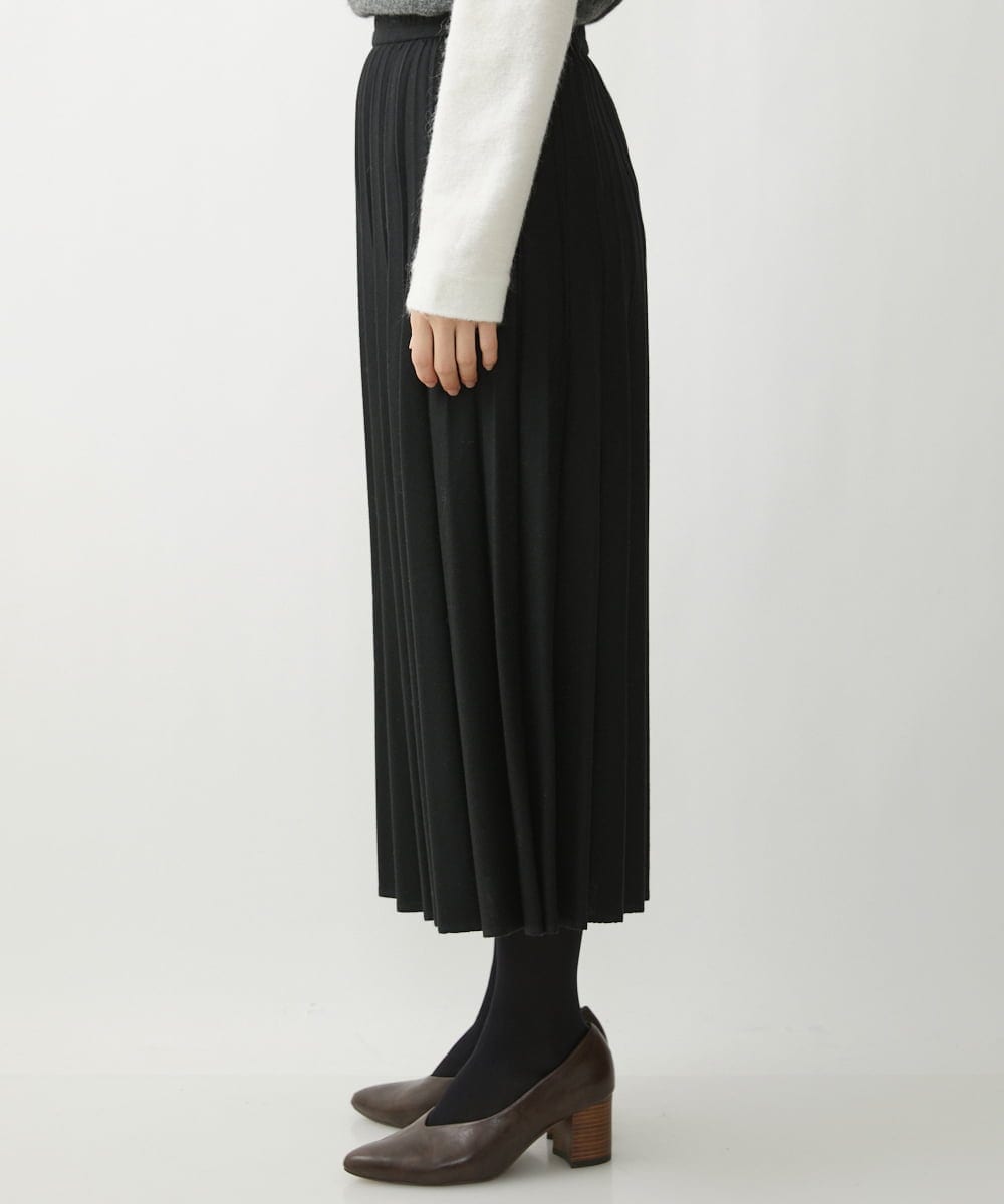 NHHAW30330 GIANNI LO GIUDICE(小さいサイズ)(メゾン ドゥ サンク) [セットアップ対応]ウール混ビエラスカート ブラック