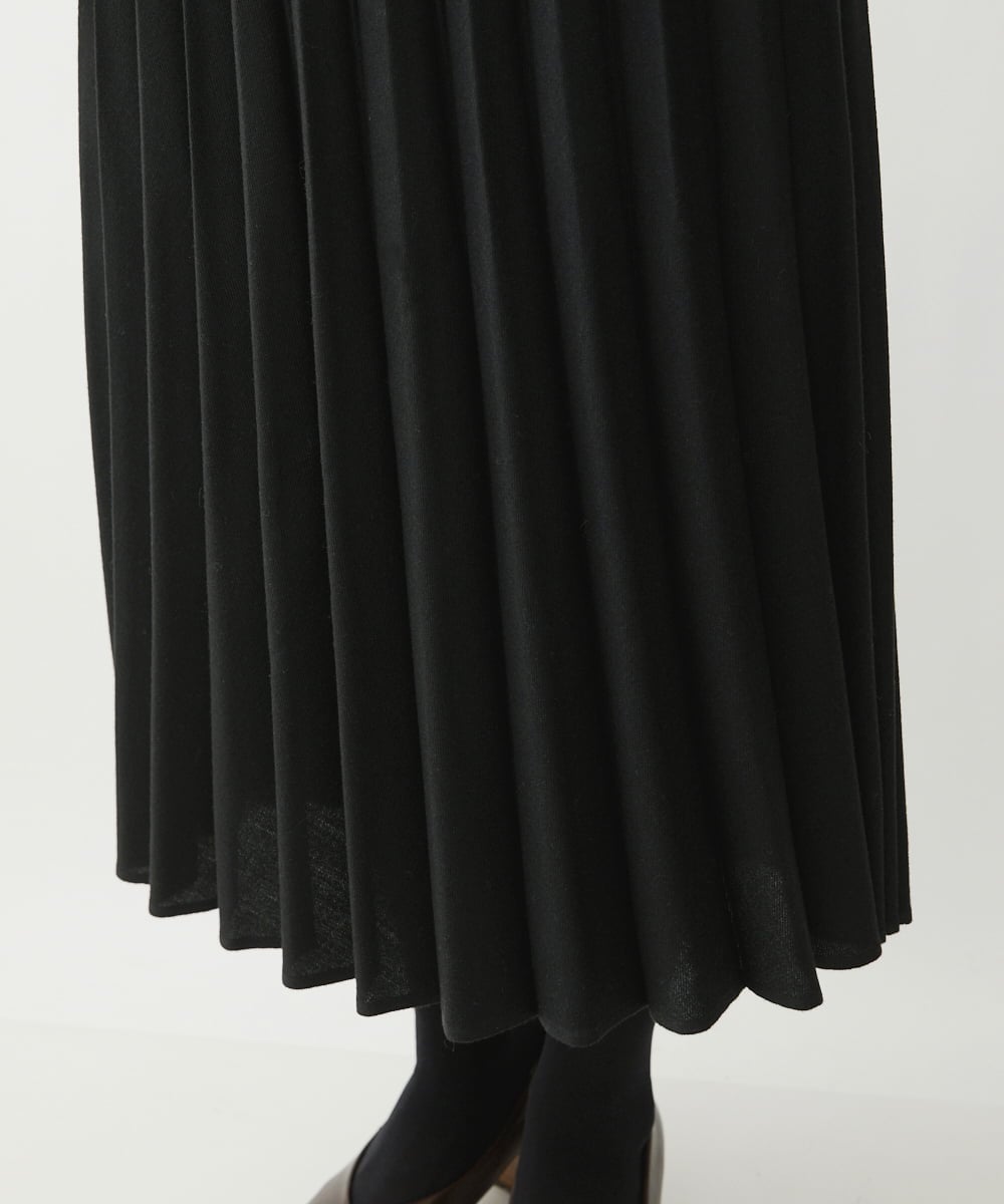 NHHAW30330 GIANNI LO GIUDICE(小さいサイズ)(メゾン ドゥ サンク) [セットアップ対応]ウール混ビエラスカート ブラック