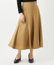 NHHCF83290 GIANNI LO GIUDICE(小さいサイズ)(メゾン ドゥ サンク) ウール混デニムフレアスカート ベージュ