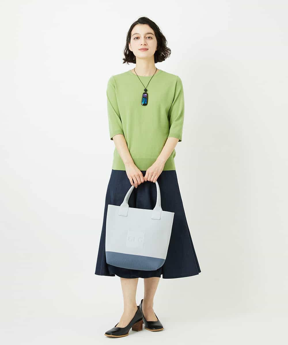 NHHCF83290 GIANNI LO GIUDICE(小さいサイズ)(メゾン ドゥ サンク) ウール混デニムフレアスカート ベージュ