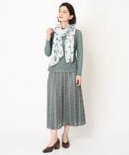 NHHEB40360 GIANNI LO GIUDICE(小さいサイズ)(メゾン ドゥ サンク) ポリエステルクロシェ風レーススカート グリーン