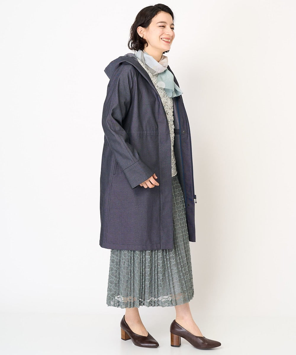 NHHEB40360 GIANNI LO GIUDICE(小さいサイズ)(メゾン ドゥ サンク) ポリエステルクロシェ風レーススカート グリーン